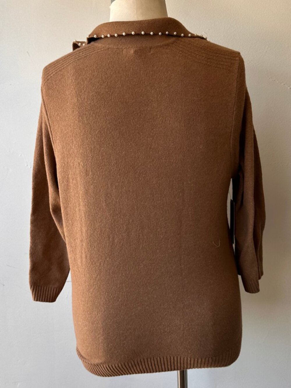 NWT Wit & Wisdom Bead Trim Sweater 1X - Picture 4 of 6
